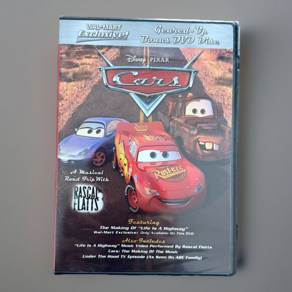 Disney Other - DISNEY CARS - Geared Up Bonus Walmart Exclusive MAKING OF Rascal Flatts DVD NEW